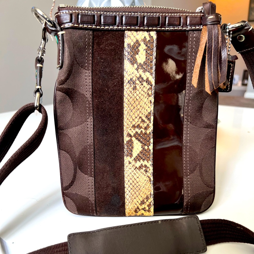 Coach signature crossbody